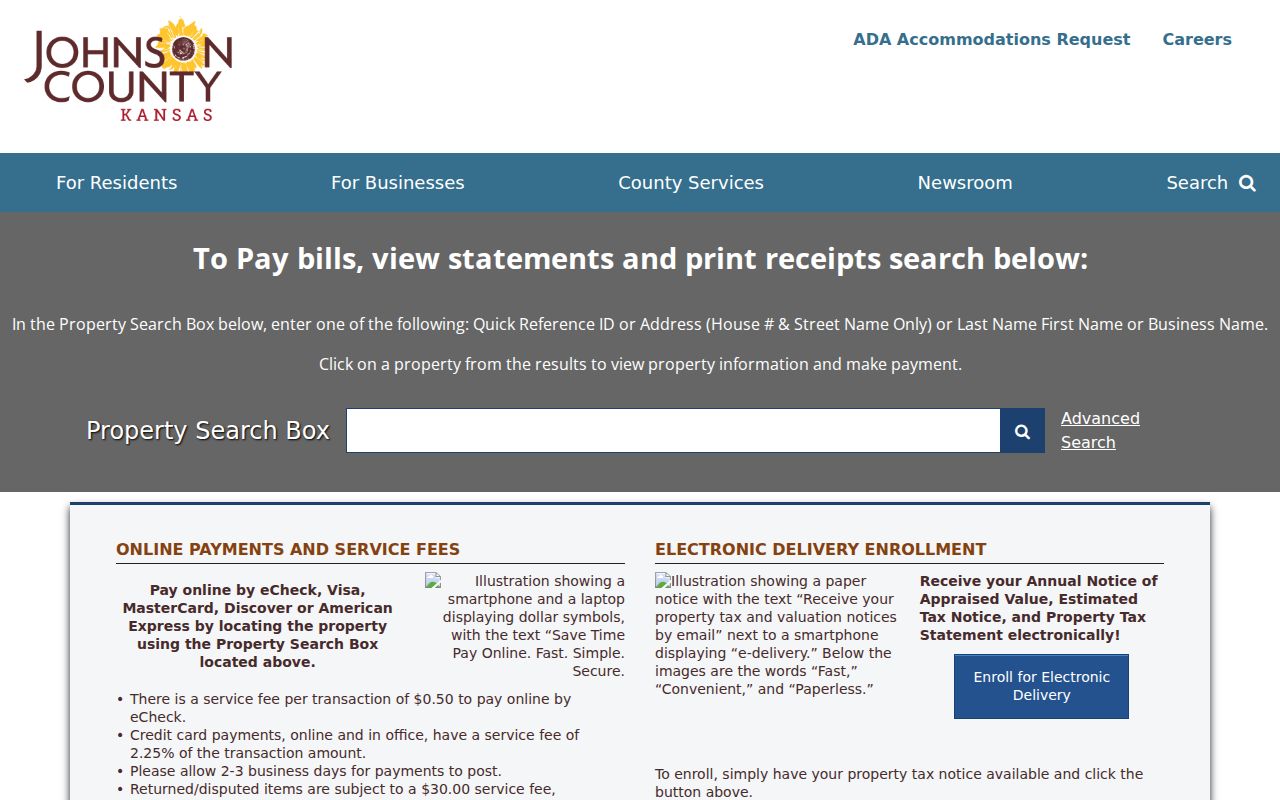 Johnson County Taxbill property search