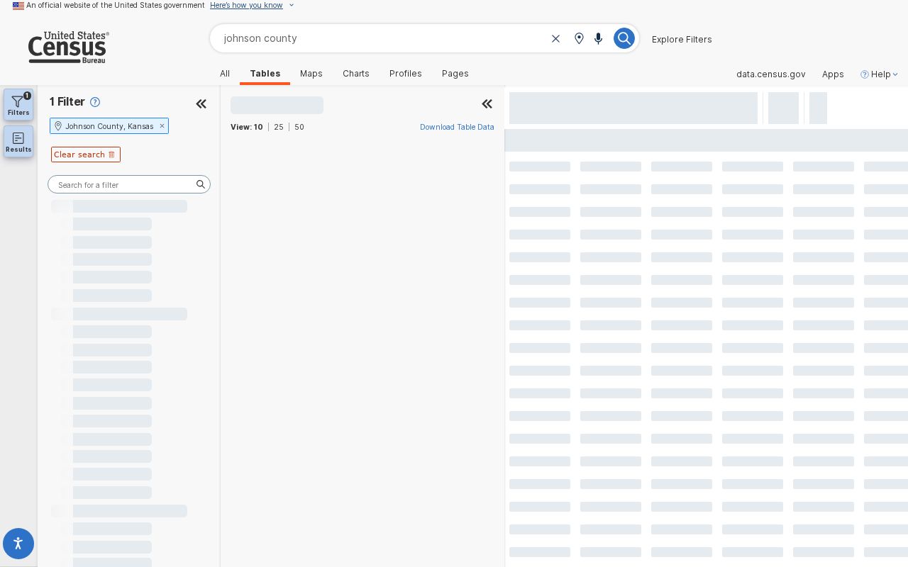 Census ACS profile for Johnson County ZIP directory context